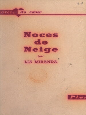 cover image of Noces de neige